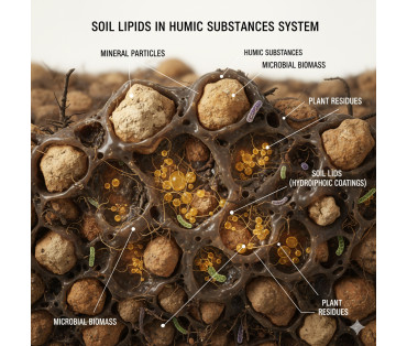 Les lipides du sol dans le système des substances humiques
