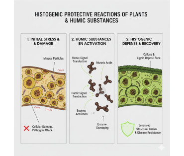 Réactions protectrices histogènes des plantes et substances humiques