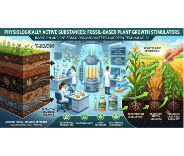 Substancje fizjologicznie czynne – stymulatory wzrostu roślin Agro.Bio na bazie kopalnej materii organicznej i nowoczesnych technologii